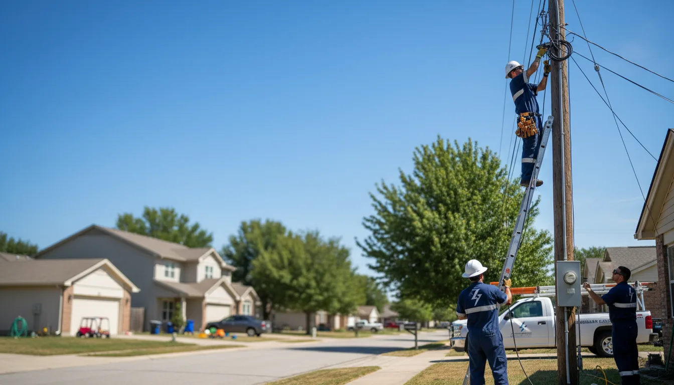 Residential electrician providing installation services in Saint Peter, IL